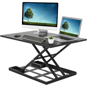 Adjustable Height Standing Desk, Ergonomic Rising Computer Table, Foldable Desk, Portable And Easy To Move, Large Wide Rising Tabletop Computer T